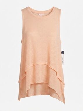 Marika Women's Tank Top Large Peach Parfait Sleeveless Athletic Shirt NWT